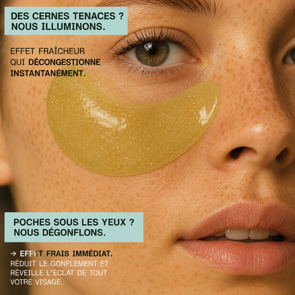 PATCHS HYDROGEL ANTI-CERNES - Formule 98% d’origine naturelle