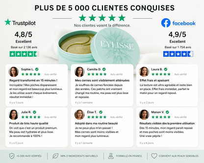 PATCHS HYDROGEL ANTI-CERNES - Formule 98% d’origine naturelle